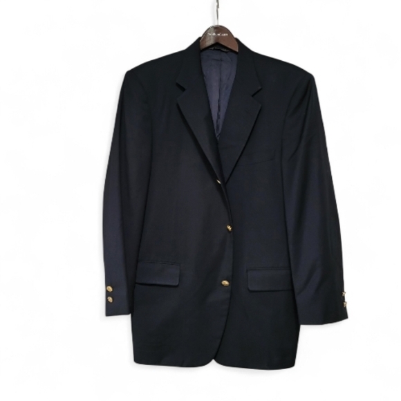Brooks Brothers Golden Fleece Loro Piana Navy 3 Button Blazer ~42R